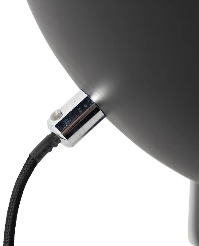 Lampada da tavolo industriale nera con interno dorato - Magna Eglip