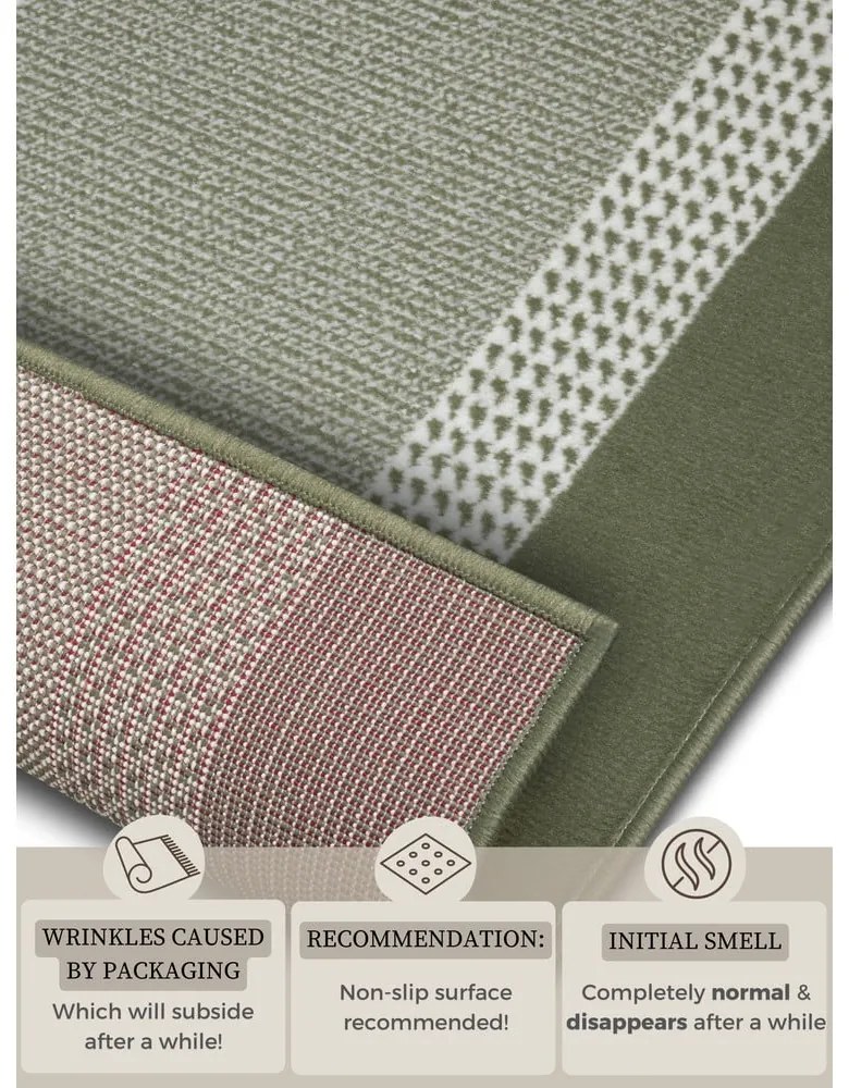 Tappeto verde 160x230 cm Band – Hanse Home