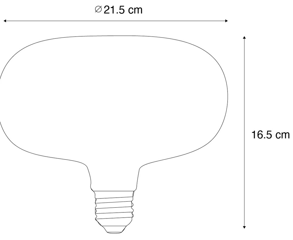 Lampadina LED E27 P215 Fumè 3.4W 60lm 1800K
