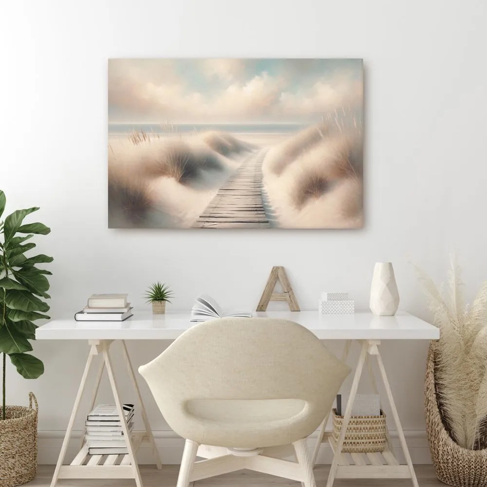 Quadro su tela – Sentiero verso il mare tra le dune