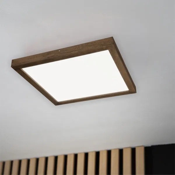 Brilagi-LED Plafoniera da bagno WOODY FRAME LED/50W/230V 60x60 cm IP44 rovere noce
