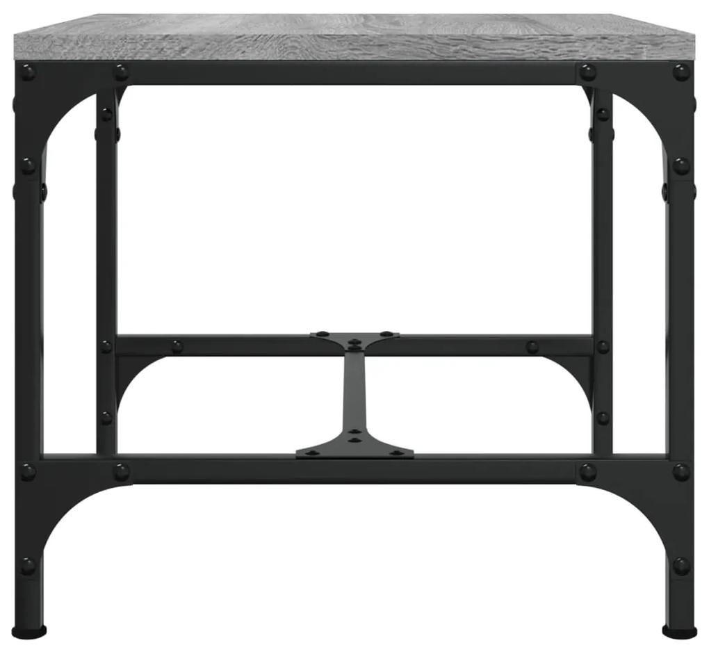 Tavolino grigio sonoma 40x40x35 cm in legno multistrato
