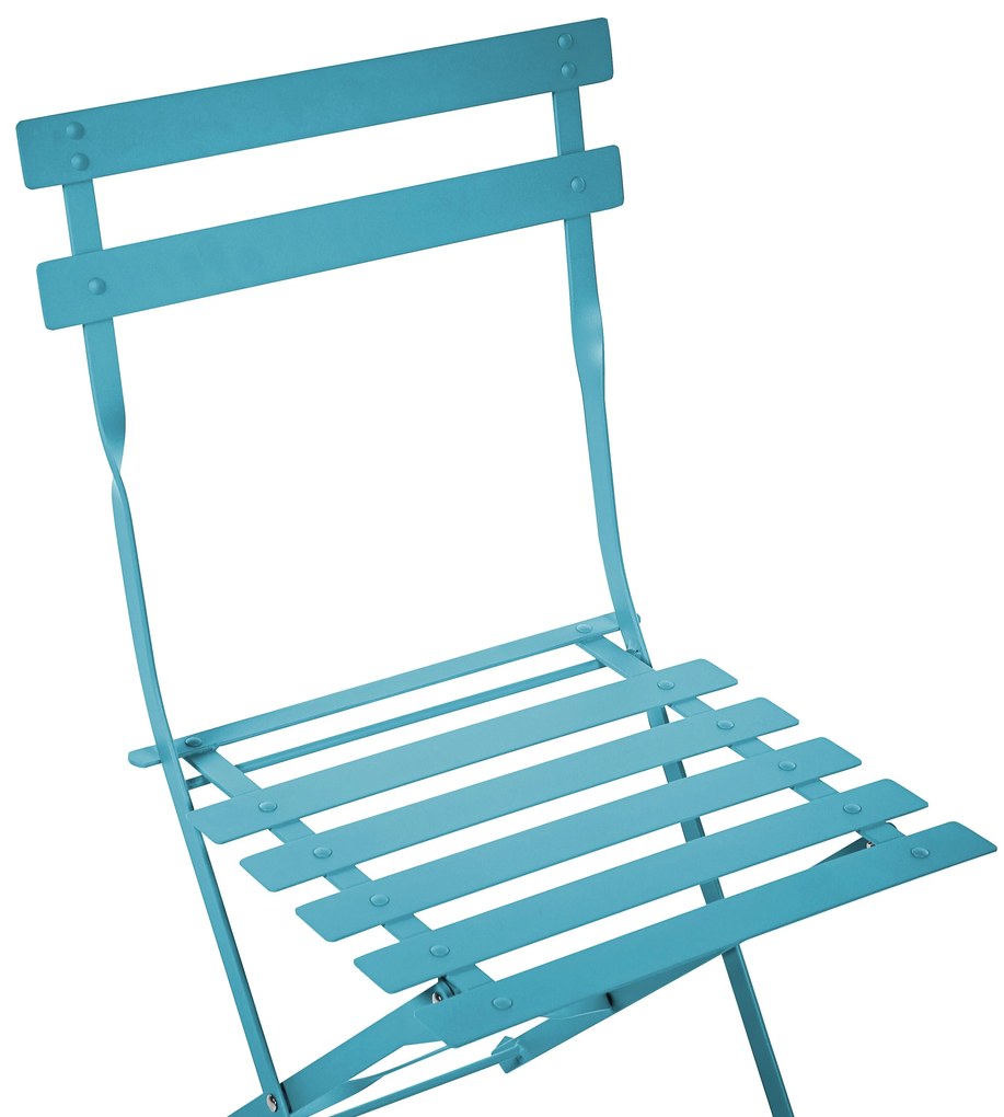 Set da balcone acciaio blu FIORI Beliani