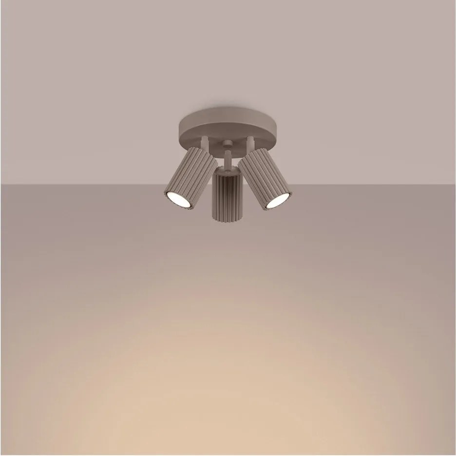 Faretto grigio tortora in metallo Gleam – Sollux