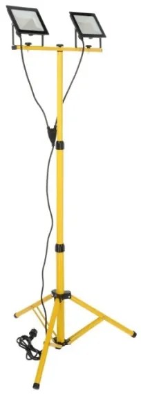 LED Riflettore con il supporto TIGRA 2xLED/50W/230V 4000K IP54 nero/giallo