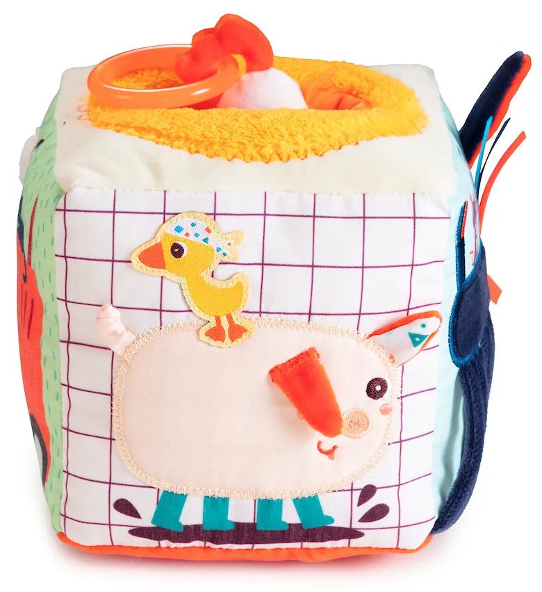 Lilliputiens - Cubo tessile per le attività - Fattoria