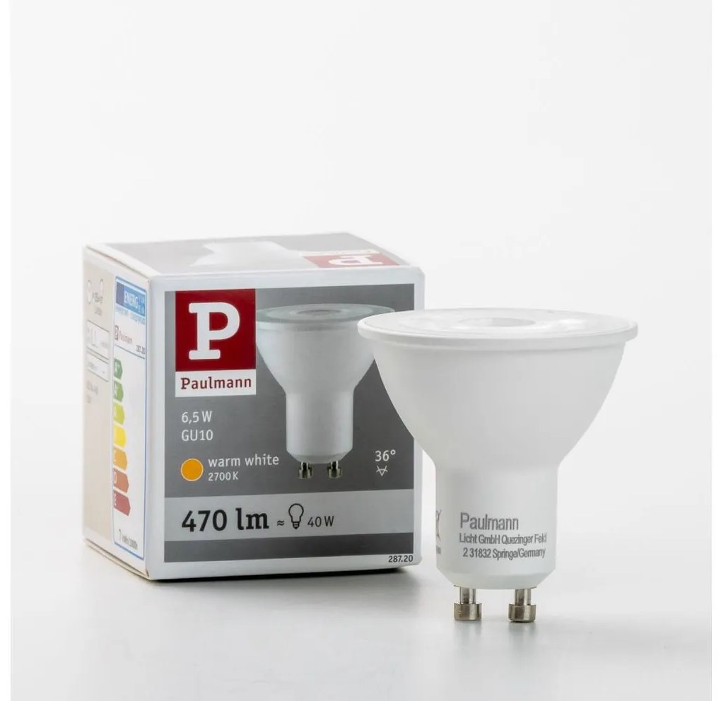 Lampadina LED GU10/6,5W/230V 2700K - Paulmann 28720