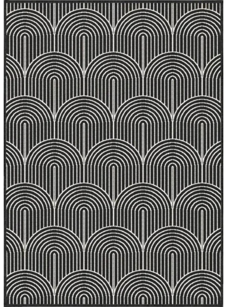 Tappeto da esterno bianco e nero 160x230 cm Pangli Black - Hanse Home