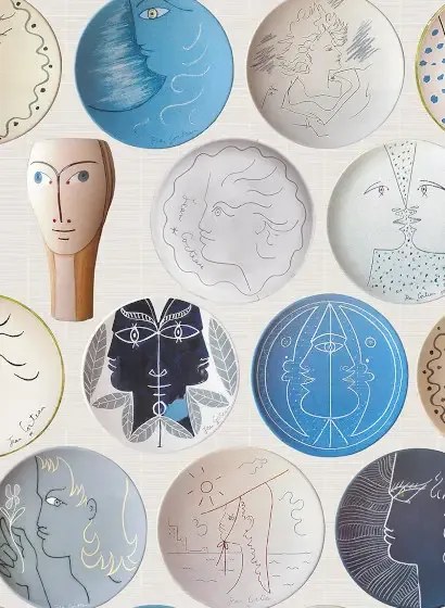 Collage Tapete Poteries von Lelievre - Kaolin
