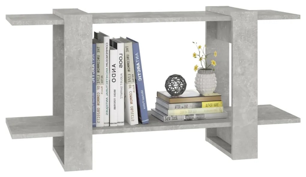 Libreria grigio cemento 100x30x51 cm in legno multistrato