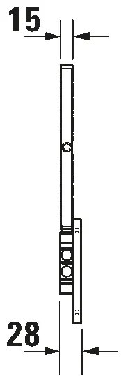 Duravit 99121000 - Specchio cosmetico da parete D-CODE, cromo lucido