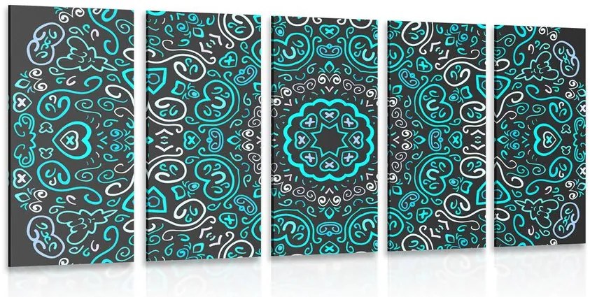 Quadri 5 pezzi – Mandala dell'amore