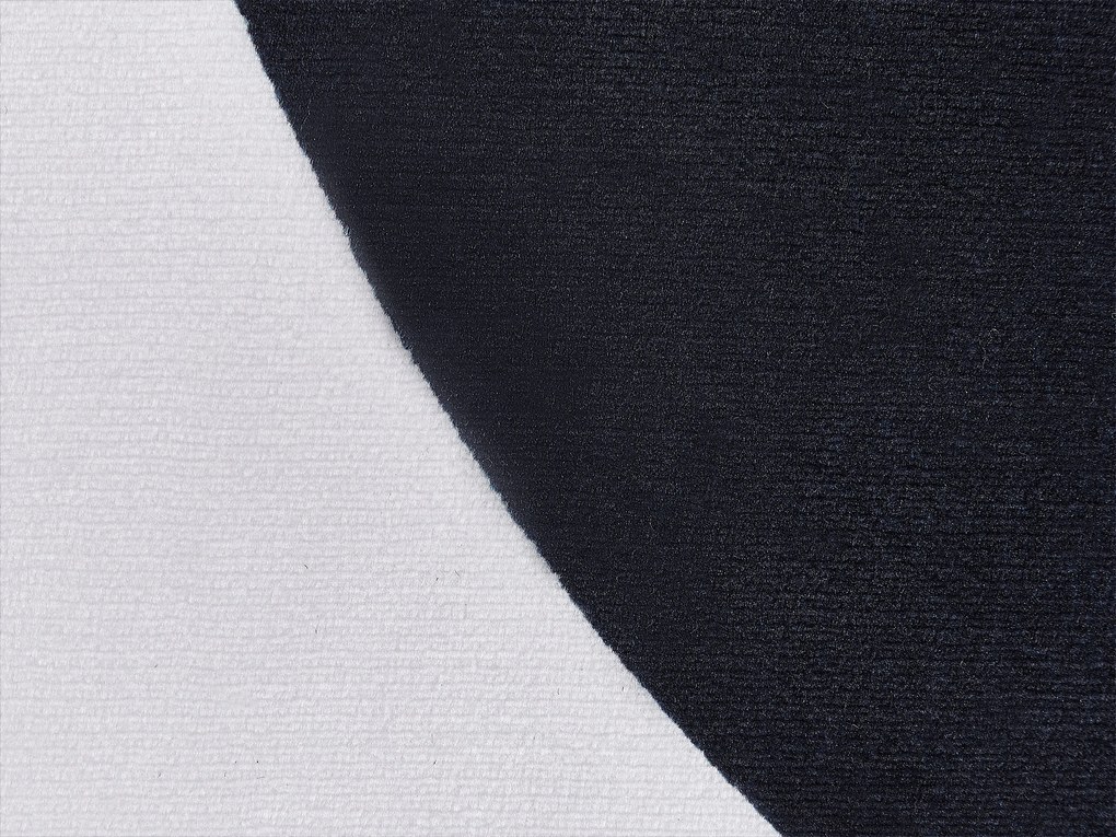 Tappeto per bambini bianco e nero ⌀ 120 cm PANDA Beliani
