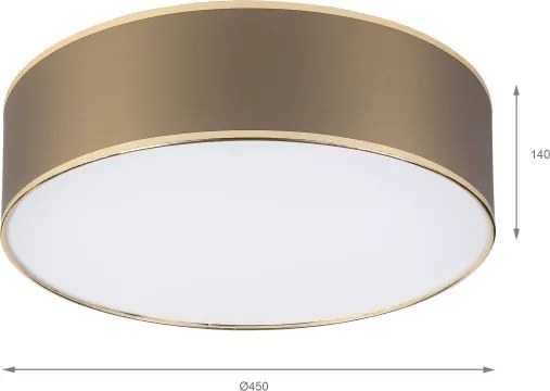 Lampada da soffitto SIRJA 2xE27/15W/230V Ø 45 cm marrone/oro