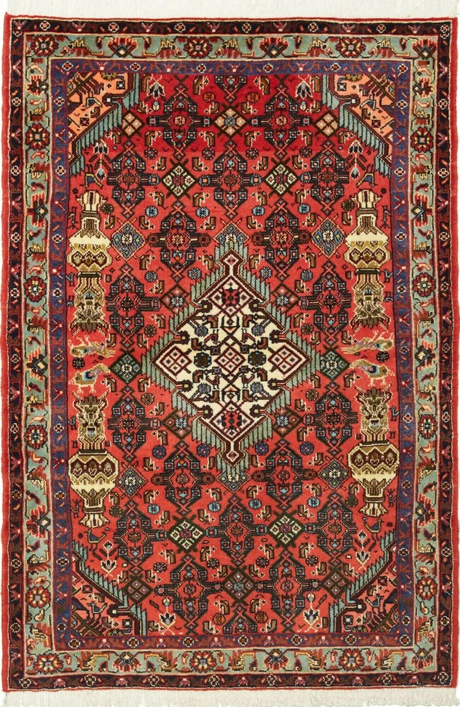 Hamedan Tappeto 100 x 150 (Iran) Annodato A Mano