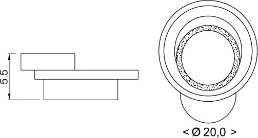 Brilagi - Lampada da parete LED MODERN MINI 22W 230V 3000/4000/6000K