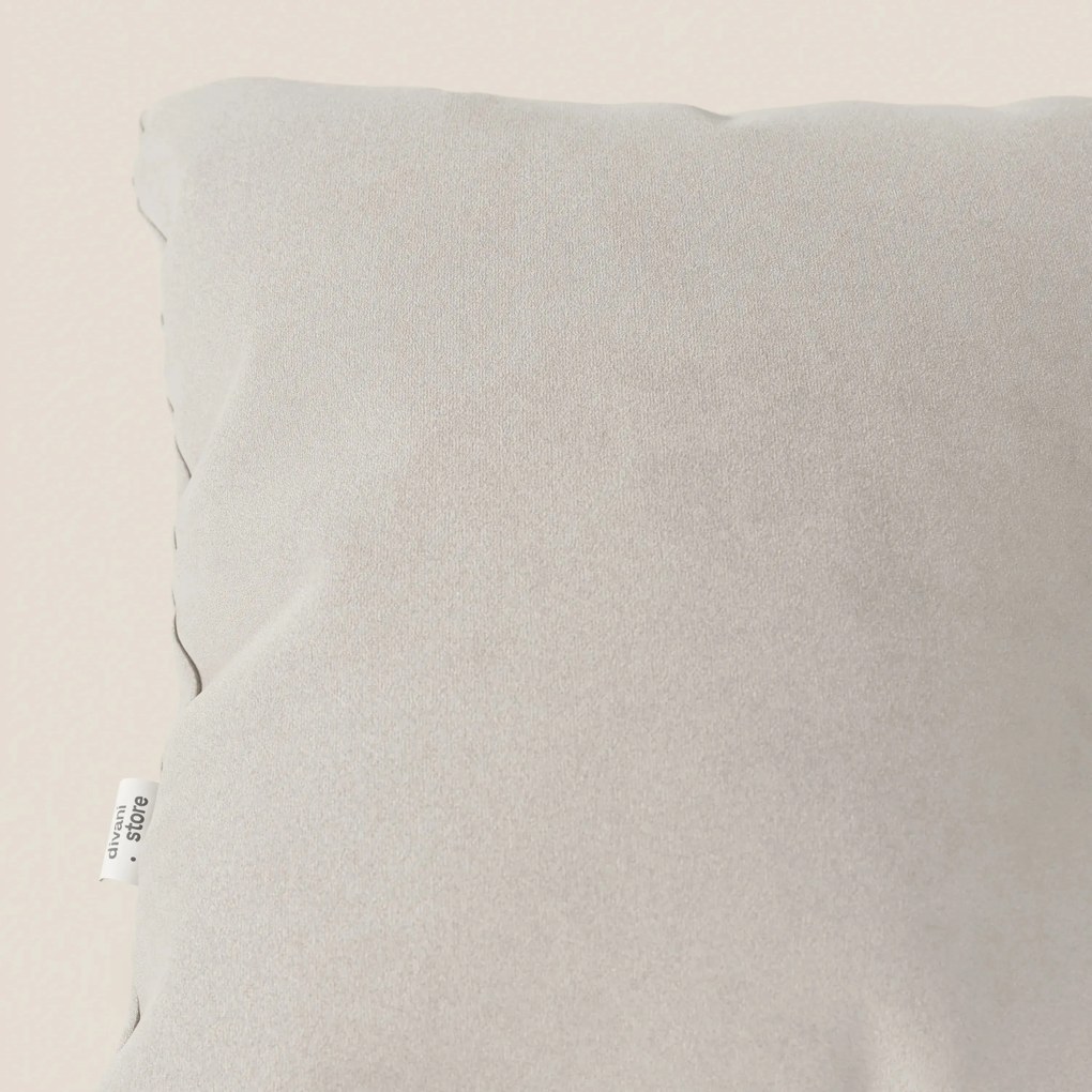 Jazz cuscino disponibile in diversi colori realizzato in microfibra tecnica smacchiabile T11 panna