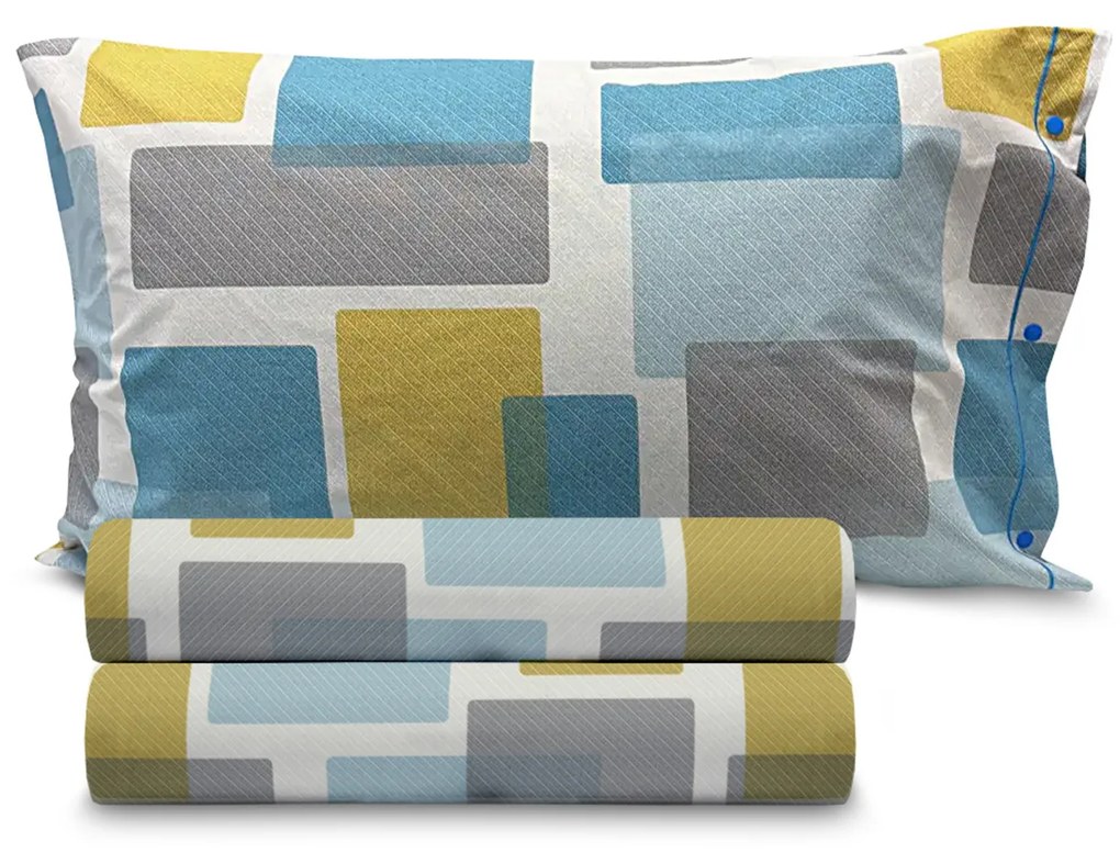 Parure copripiumino singolo Secret azzurro SmartDecoHome