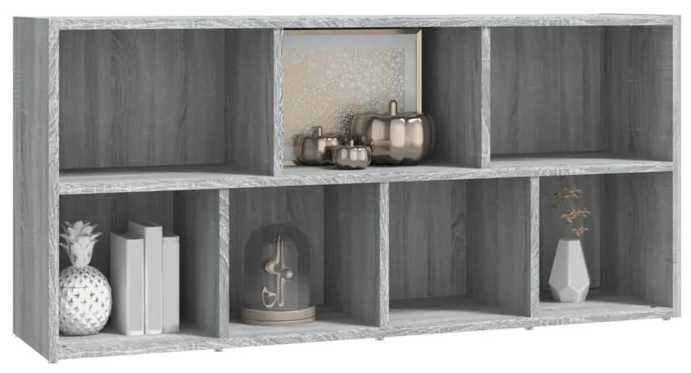 Libreria Grigio Sonoma 50x25x106 cm