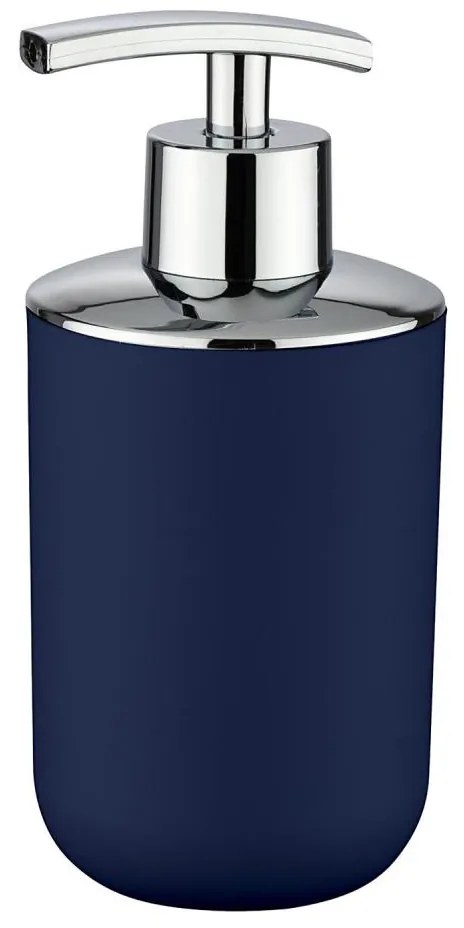 WENKO 22519100 - Dispenser per sapone BRASIL 320 ml blu/cromo lucido
