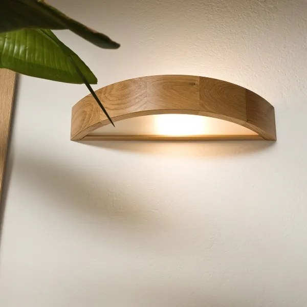 Brilagi - Applique LED RGBW dimmerabile CARVALHO 1xE27/9W/230V Wi-Fi rovere