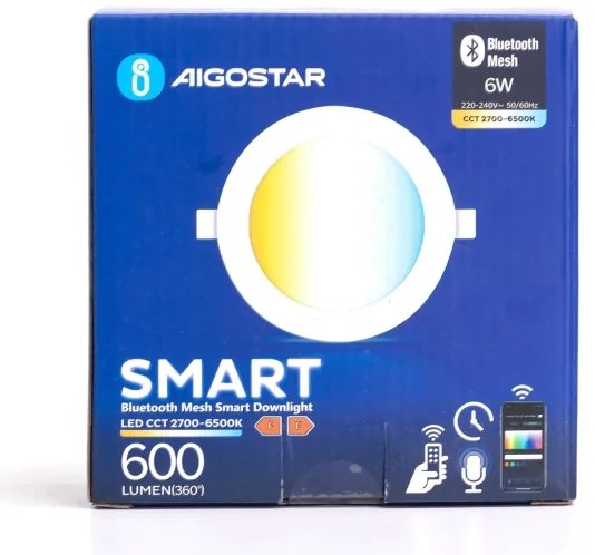 Aigostar - Lampada da incasso LED dimmerabile/6W/230V 2700-6500K bianco