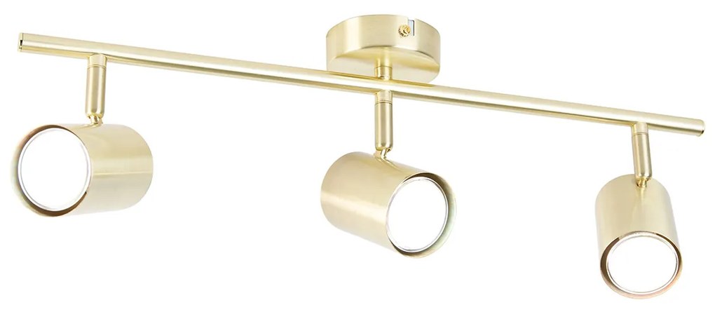 Lampada da soffitto intelligente ottone regolabile incl. 3 WiFi GU10 - Jeana