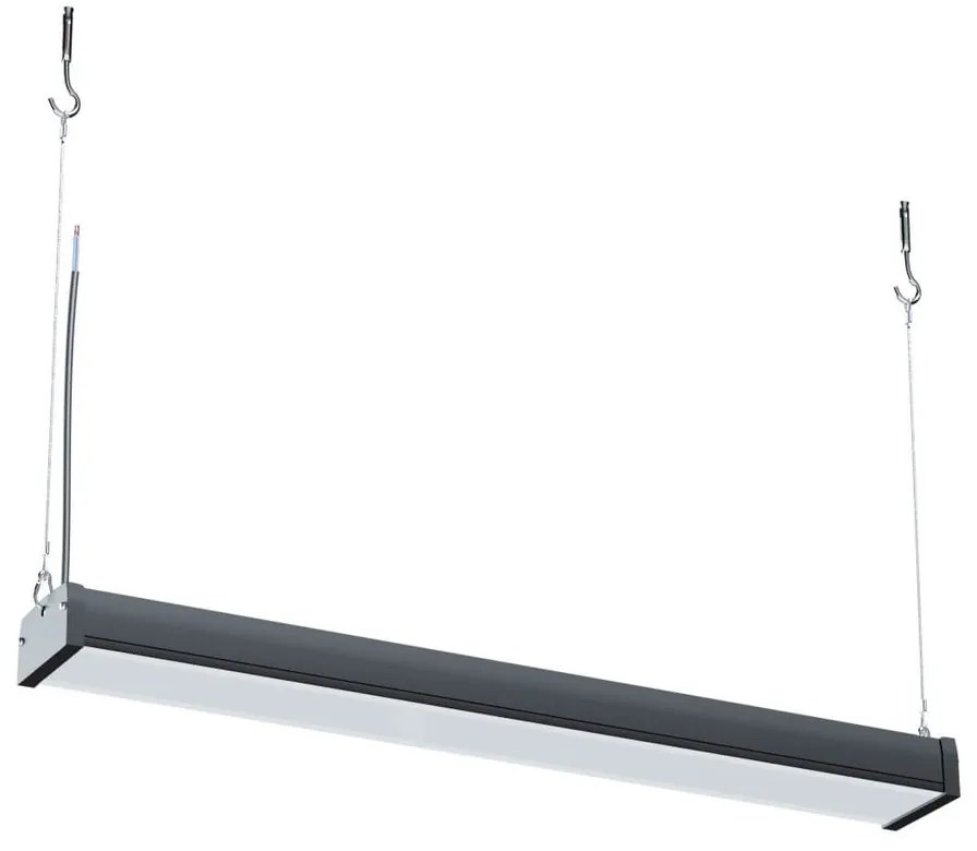 Campana Lineare LED 150W 76cm Sospesa 16.500 lm con Osram chip LED Colore Bianco Freddo 6.000K