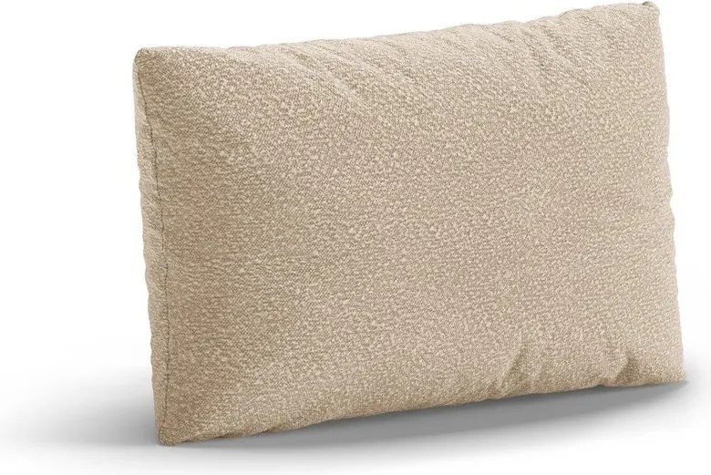 Cuscino per divano beige con rivestimento in bouclé Poppy – Micadoni