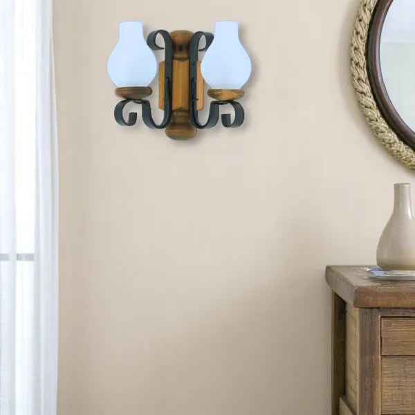 Brilagi - Applique RUSTIC 2xE14/40W/230V faggio