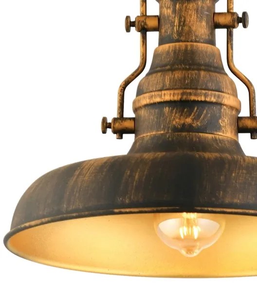 Lampadario a sospensione con catena 1xE27/40W/230V bronzo