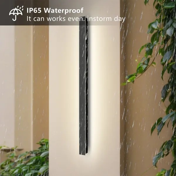 Brilagi - Applique da esterno LINEAR LED/22W/230V 3000K IP65 nera