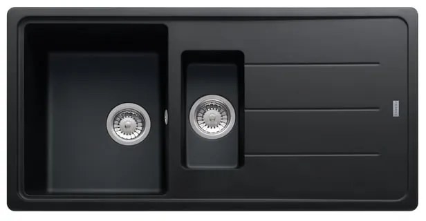 Lavello integrato 1.5 vasche in fragranite marrone FRANKE Boston L 50 x L 97 cm