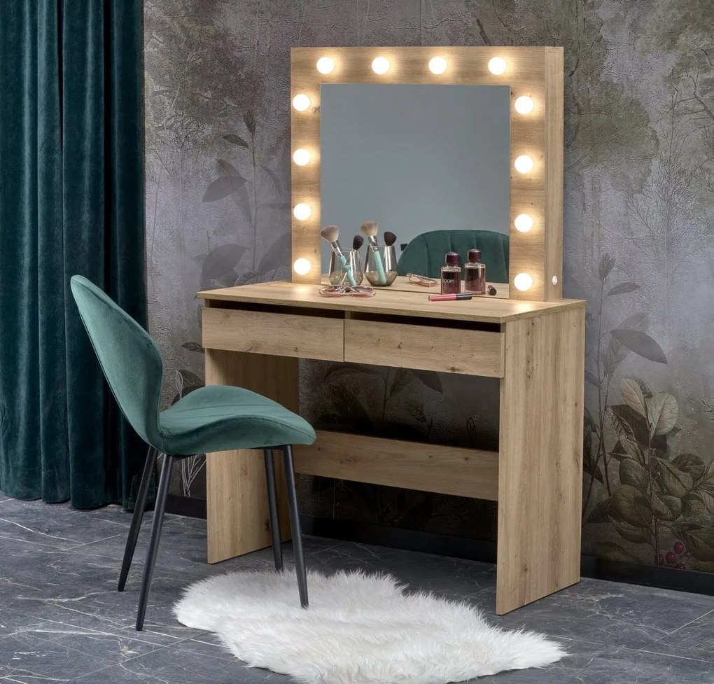 Toeletta Hollywood in rovere artigianale H140 cm
