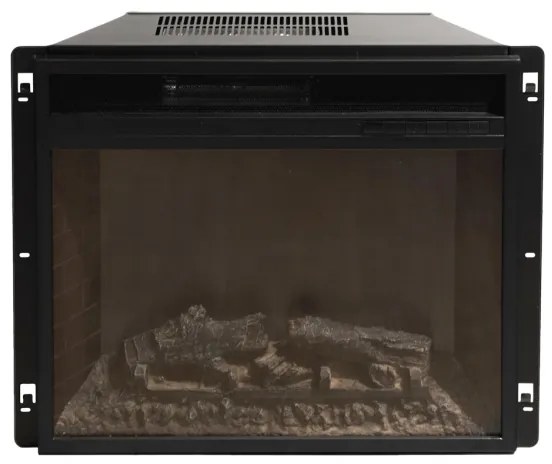 Camino elettrico da terra in legno Bianco JEFFERSON L89,5 x H90,5 x P28 cm