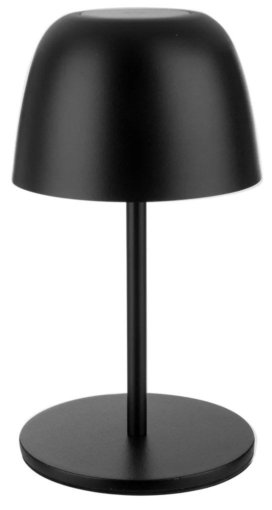 Lampada da tavolo touch 7 colori 20 cm nera