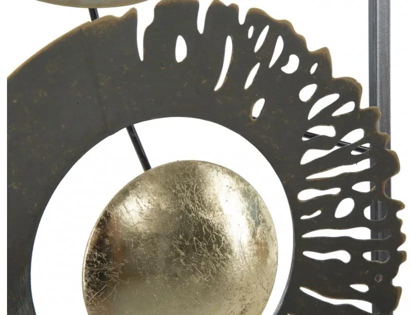 Pannello Decorativo Astratto Ring 31x3x89,5 Cm In Ferro Multicolore