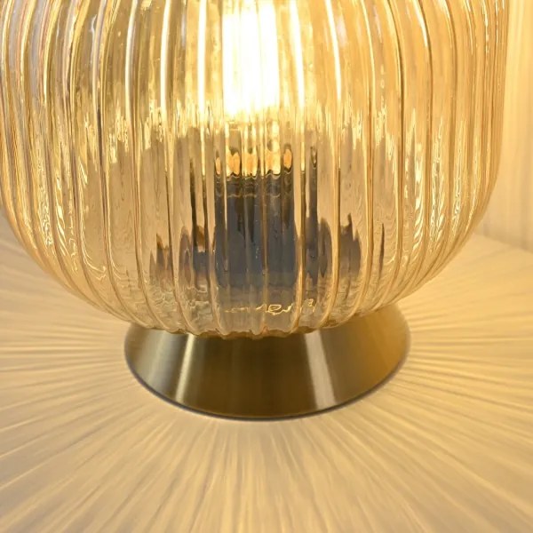 Schöner Wohnen 13573-27 - Lampada da tavolo NAMI 1xE27/25W/230V dorata/beige