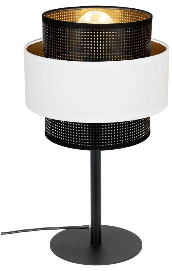 Lampada da tavolo NESS 1xE27/60W/230V nero/bianco