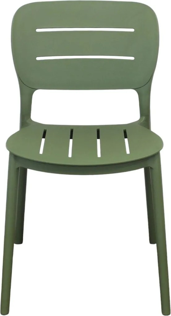 HAZEL - set 2 sedie in polipropilene impilabili