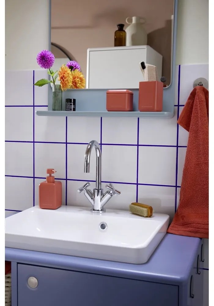 Dispenser per sapone in poliresina arancione 380 ml Tom Tailor T-Rounded – Wenko