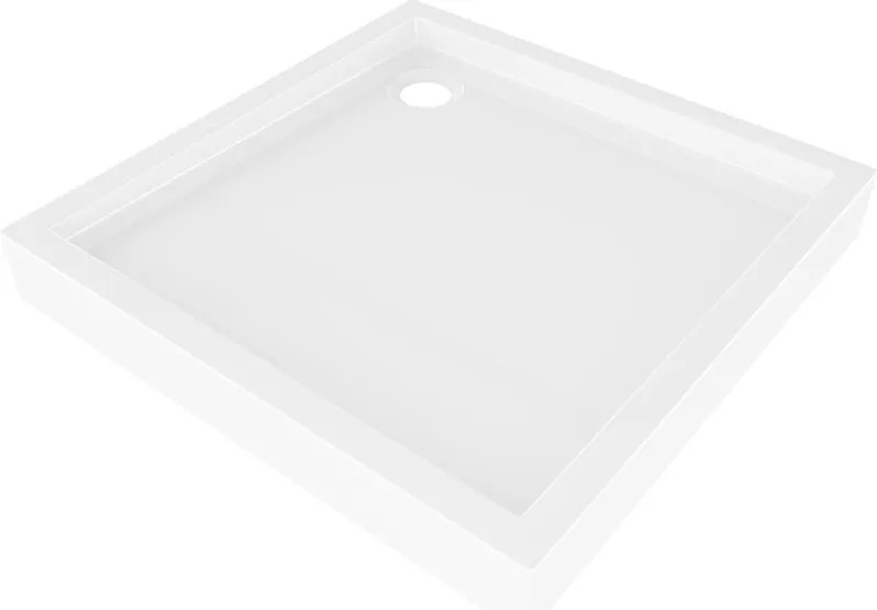Mexen Flow+ piatto doccia quadrato 90 x 90 cm, bianco lucido - 46S109090H