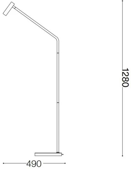Ideal Lux - Lampada LED da terra EASY LED/3,5W/230V CRI 90 bianco