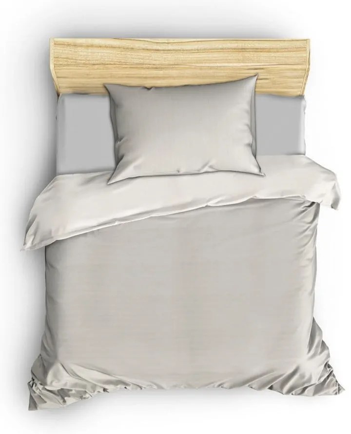 Biancheria da letto singola in cotone sateen crema 140x200 cm Lilyum - Mijolnir