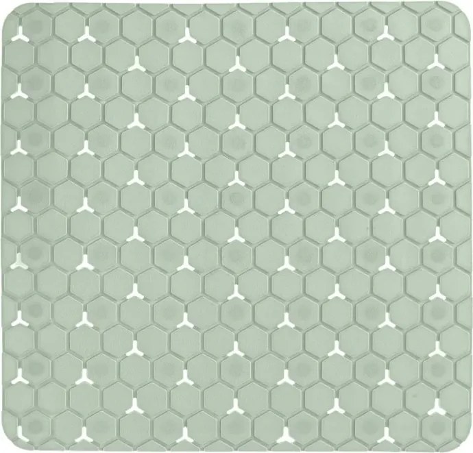 Tappeto bagno antiscivolo verde 54x54 cm Maya