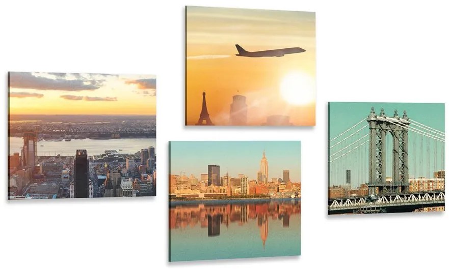 Set di quadri – Viaggio nella città di New York