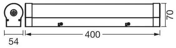 Ledvance - LED Illuminazione specchio dimmerabile ORBIS TUBE LED/9W/230V 40 cm IP44