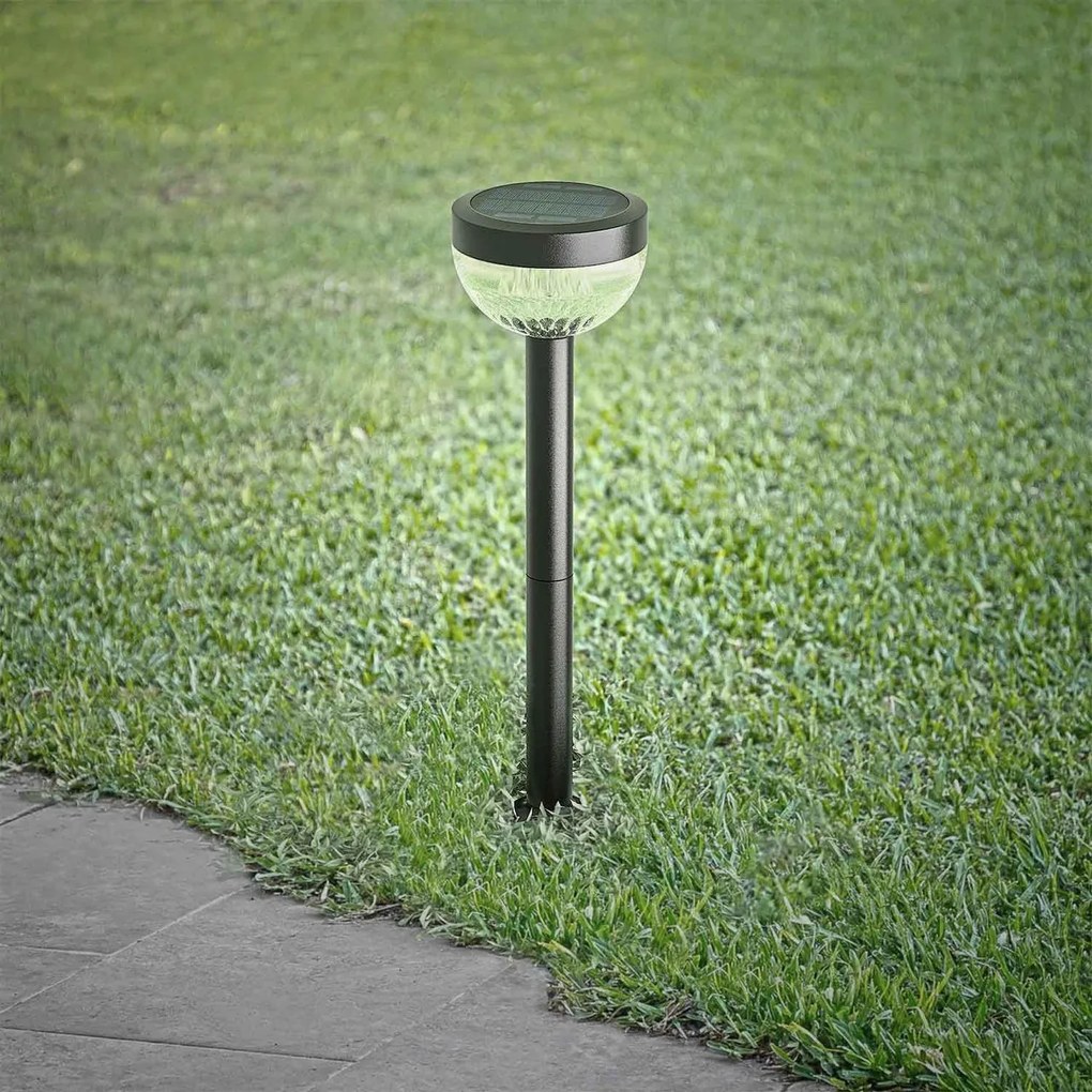 Lampada Solare da Giardino a Picchetto IP65 41cm CCT 120 lumen Colore Bianco Variabile CCT