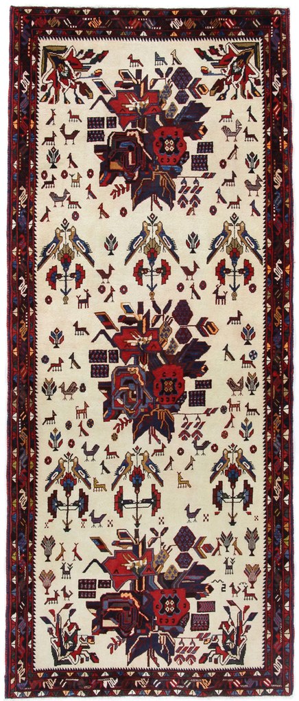 Afshar Tappeto persiano 110 x 260 (Iran) Annodato A Mano
