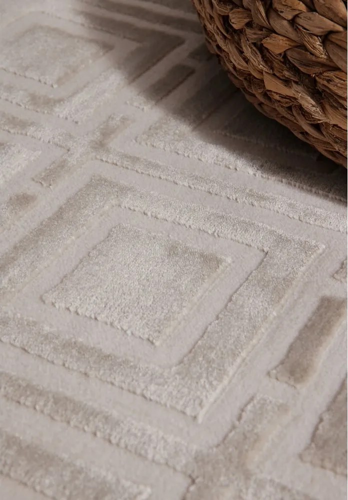 Tappeto color crema 120x170 cm Perles Howlite – Elle Decoration